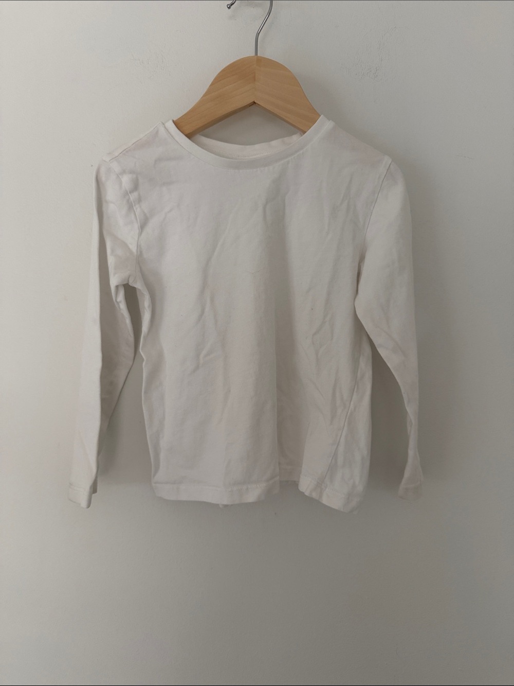Fagottino Classic White 100% Cotton Long-Sleeve Kids Tee 2.5-3 Years